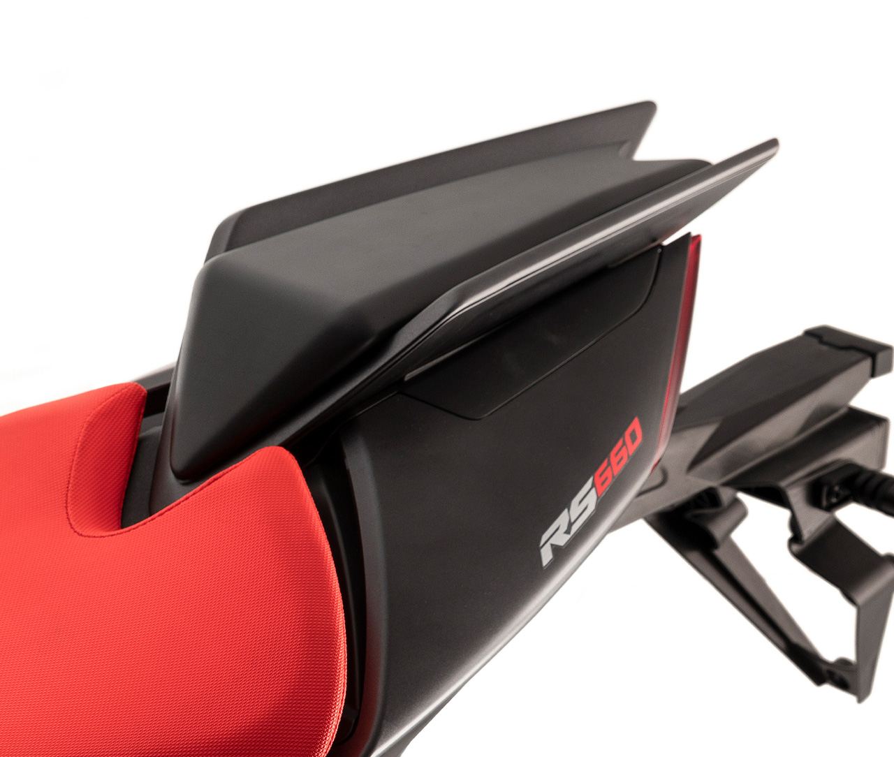 Funda asiento pasajero Apex Negro para Aprilia RS 660
