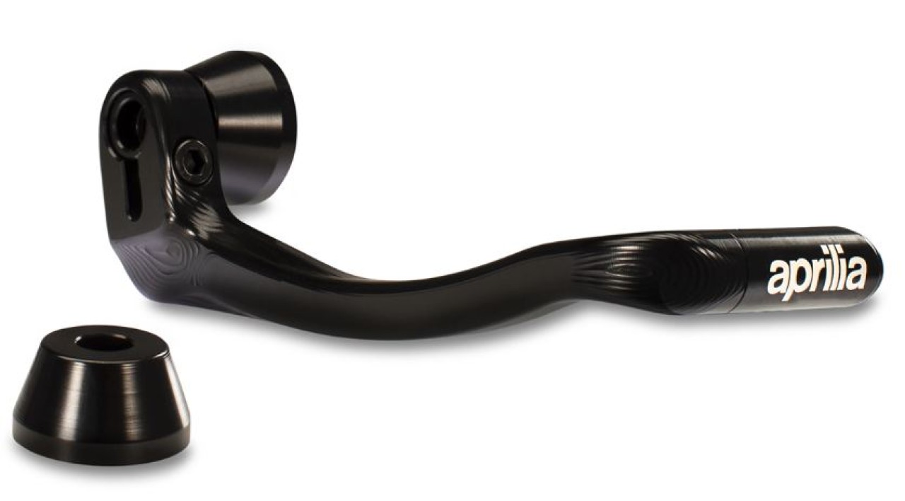 Protector de maneta de freno negro para Aprilia Tuono 457 (25-)