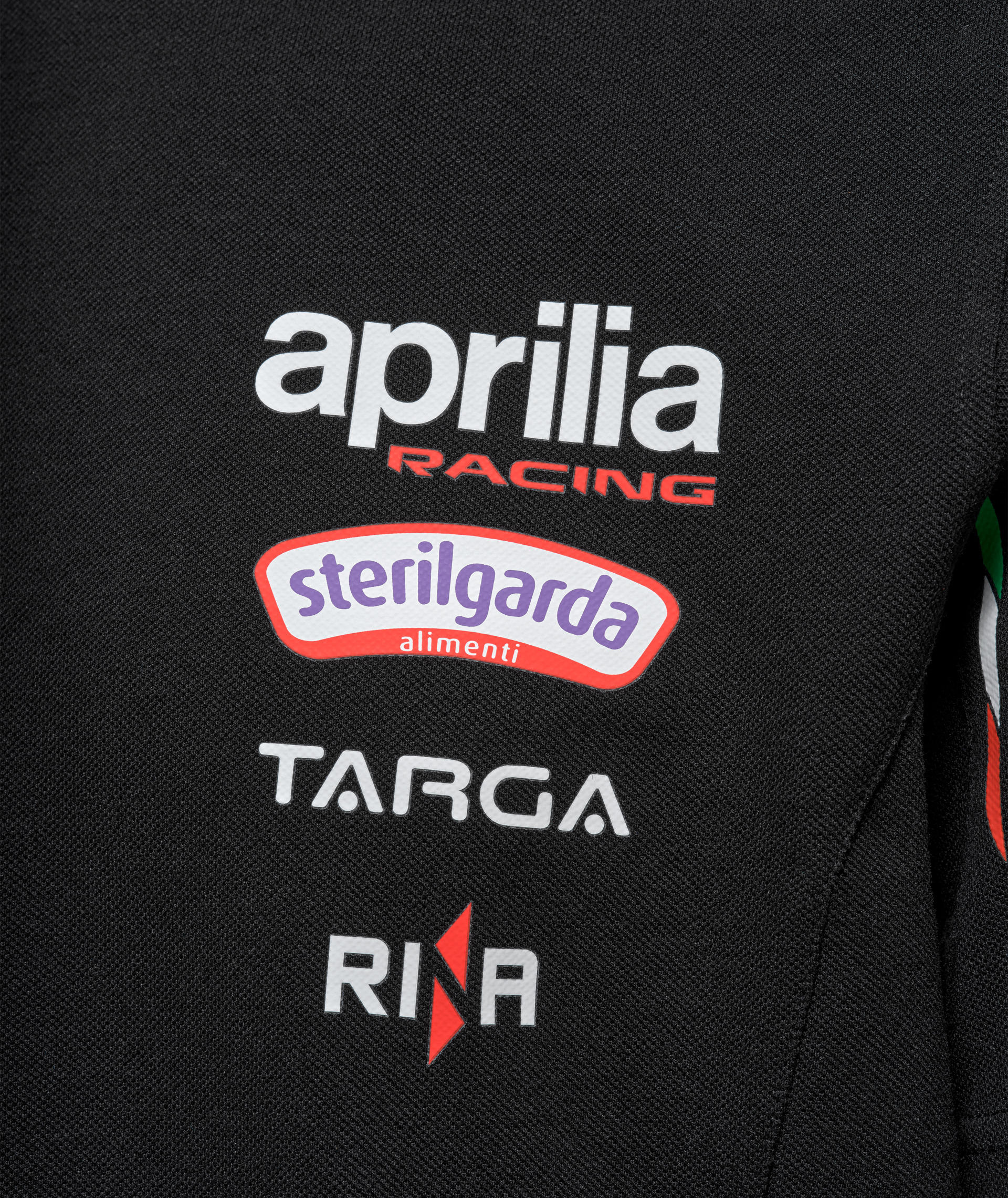 Camiseta Aprilia Racing Team Replica 2026 para hombre, negra