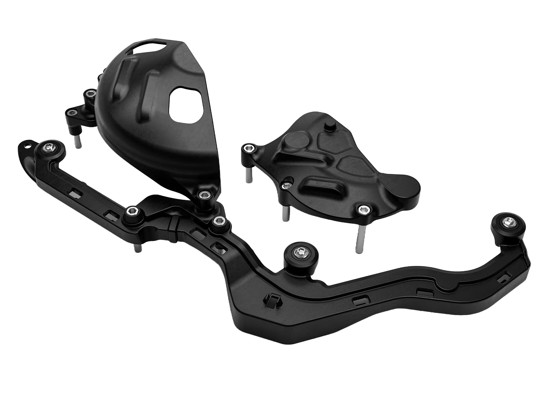 Barra de protección aluminio negro para motor para Aprilia RSV4 / Tuono V4 1100 (25-)