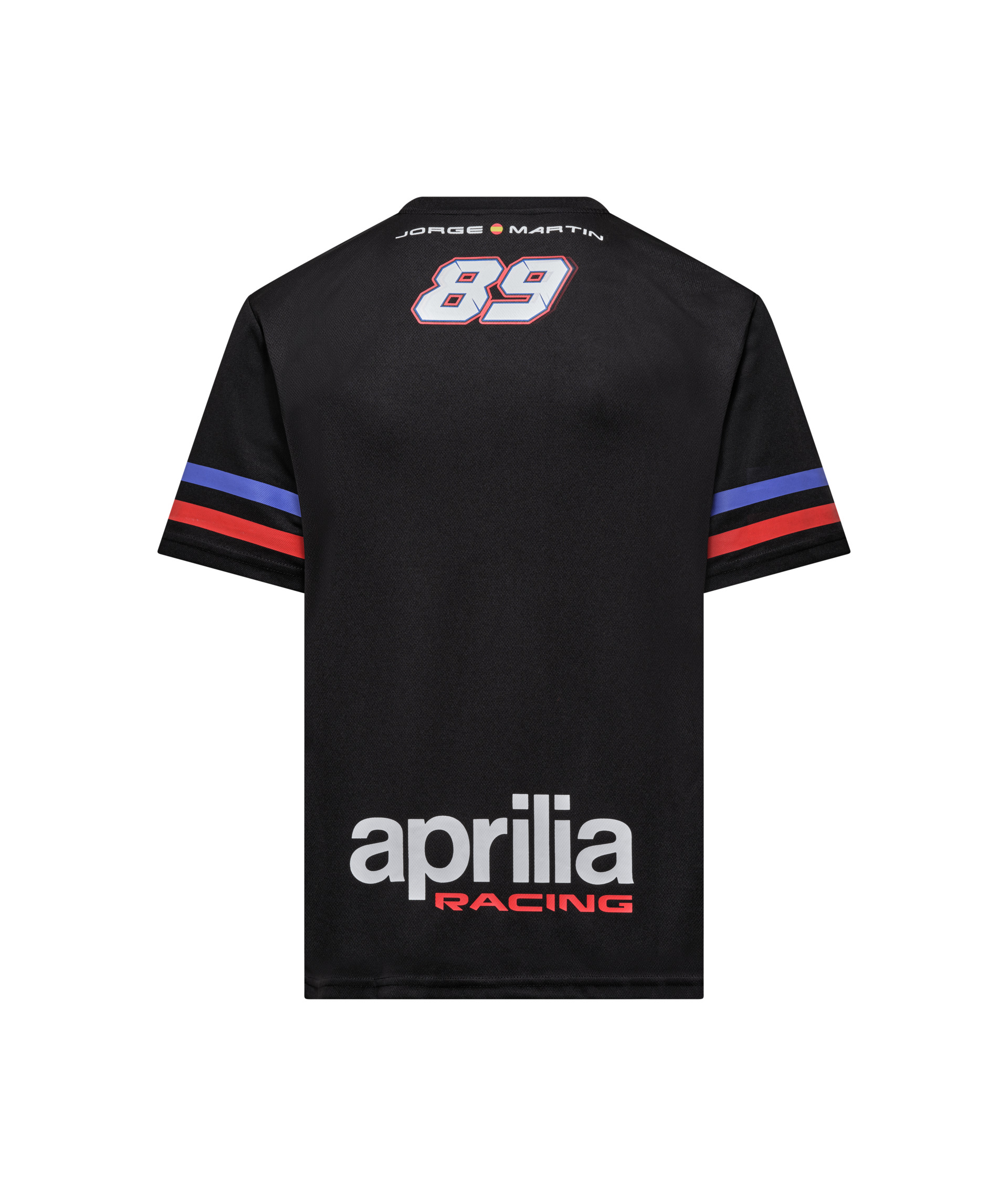 Camiseta Aprilia Racing 89 Hombre negro blanco