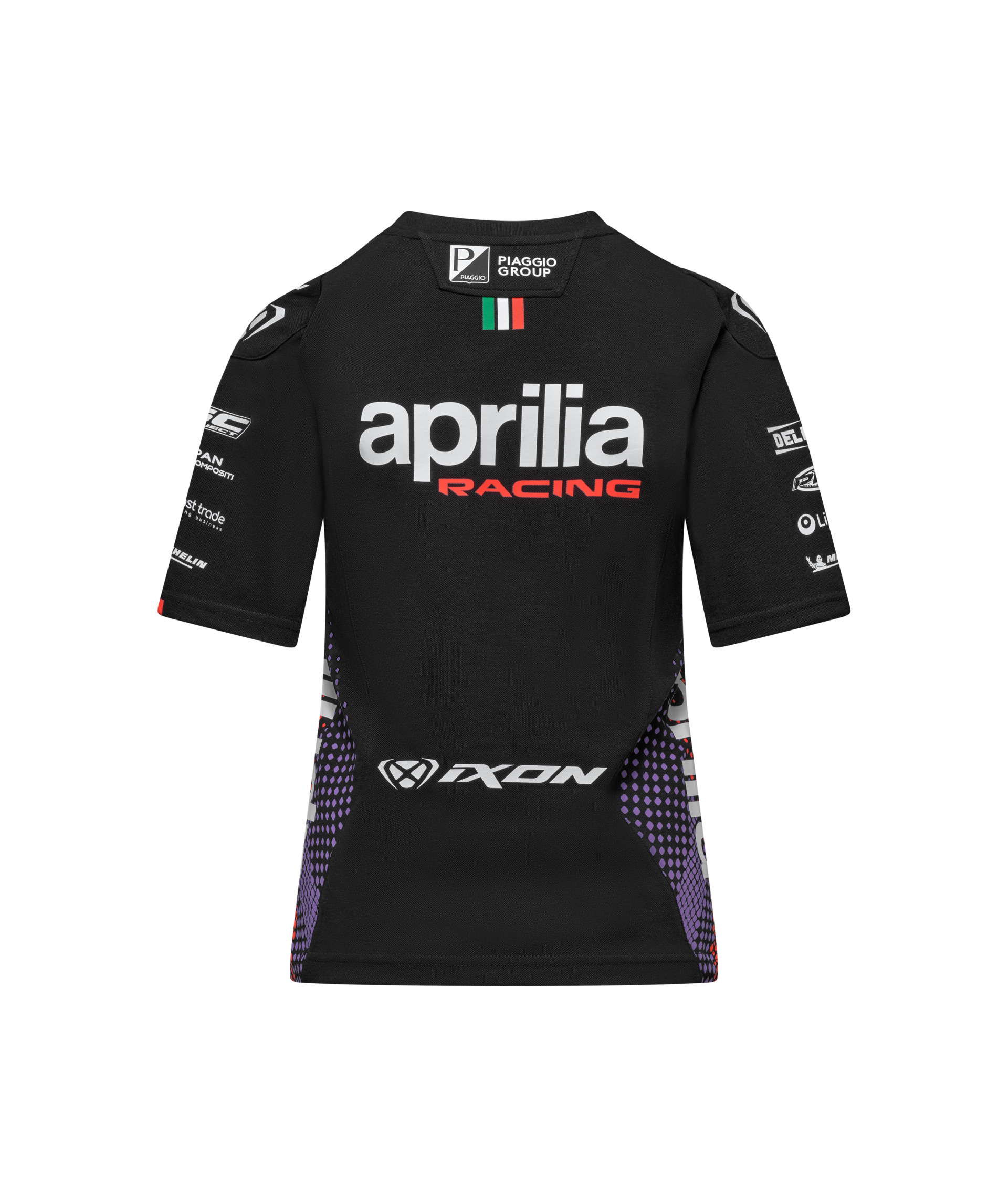 Camiseta Aprilia Racing Team Replica 2026 para mujer, negra