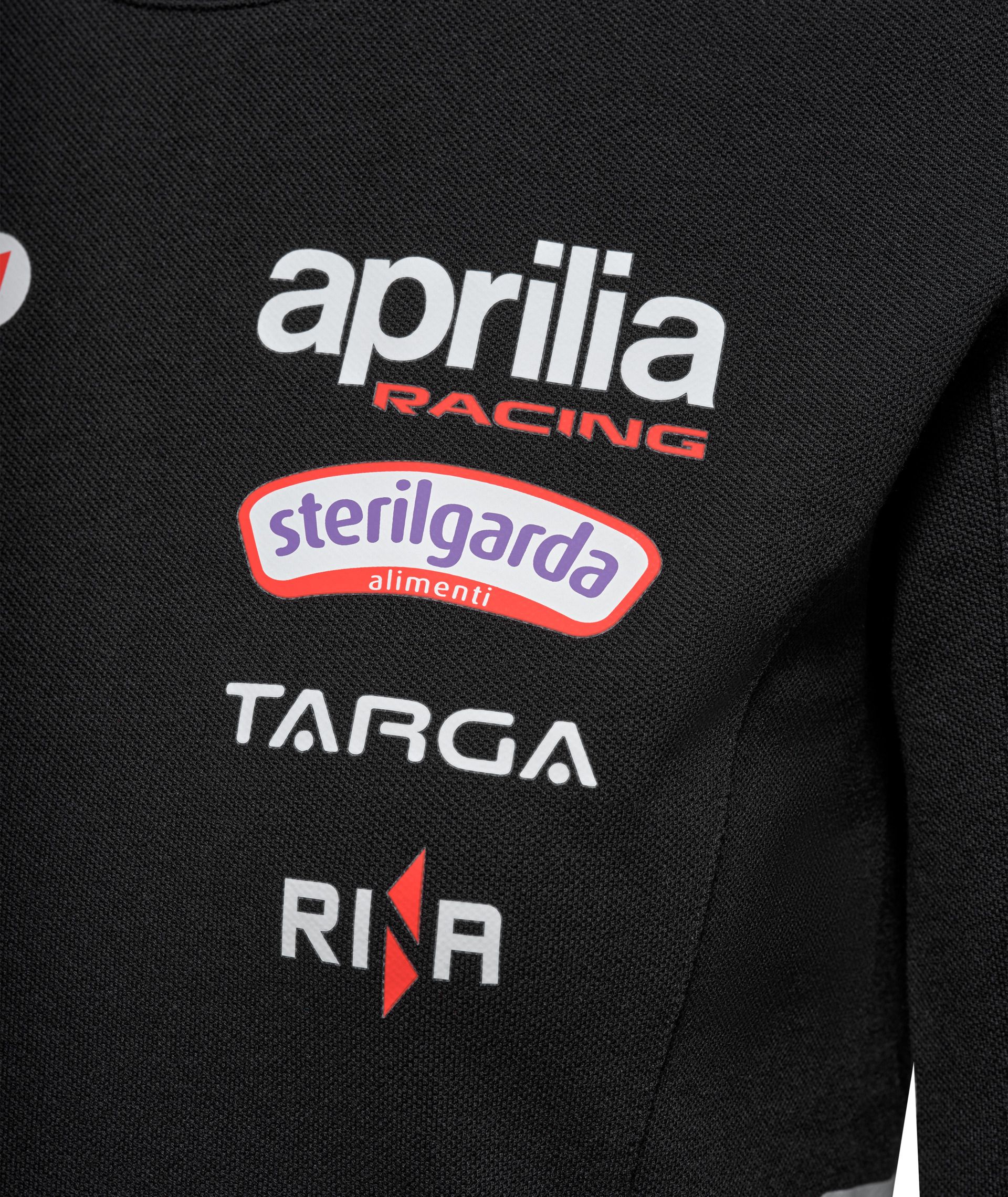Camiseta Aprilia Racing Team Replica 2026 para mujer, negra