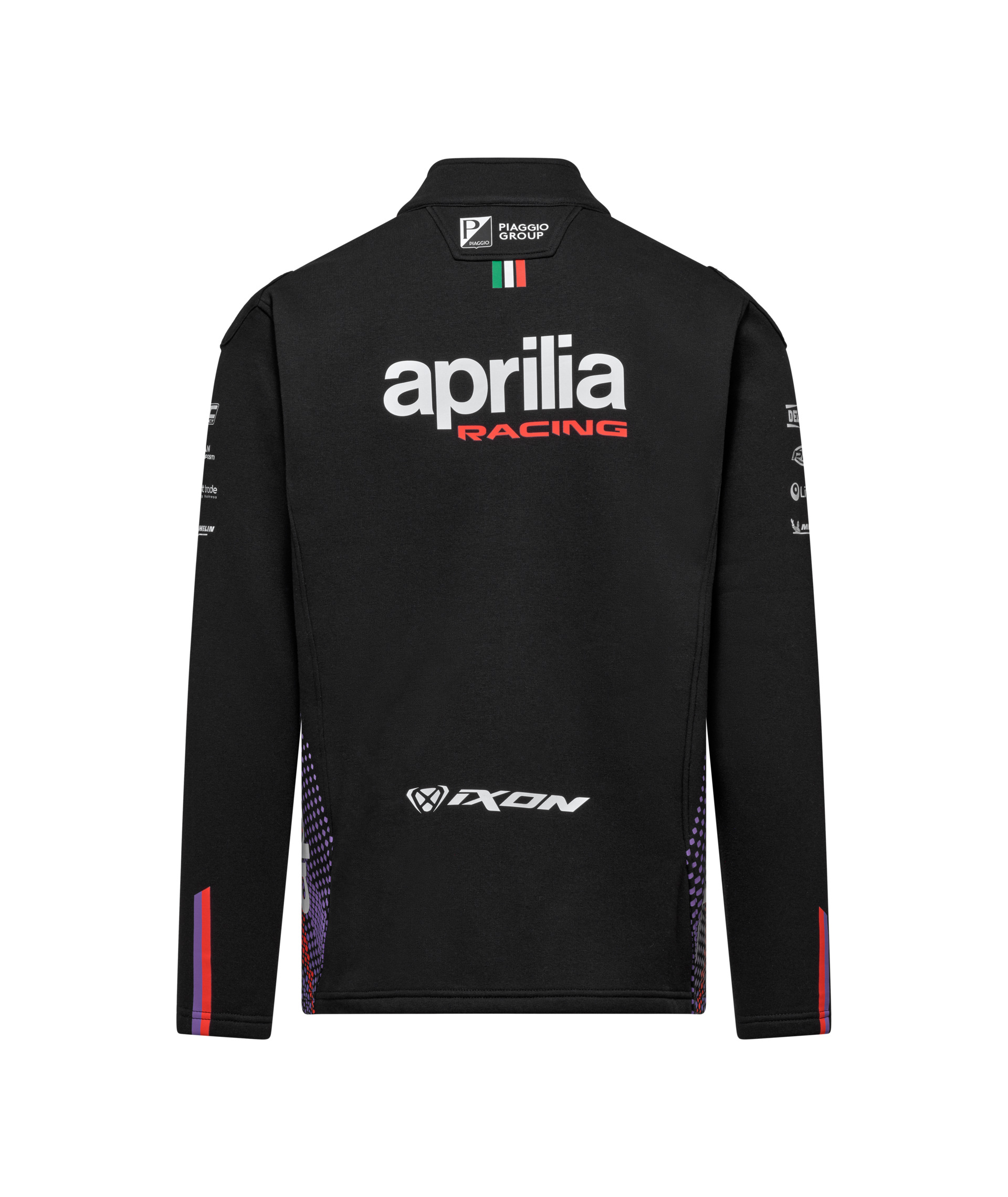 Sudadera con cremallera Aprilia Racing Team Replica 2026 para hombre, negra
