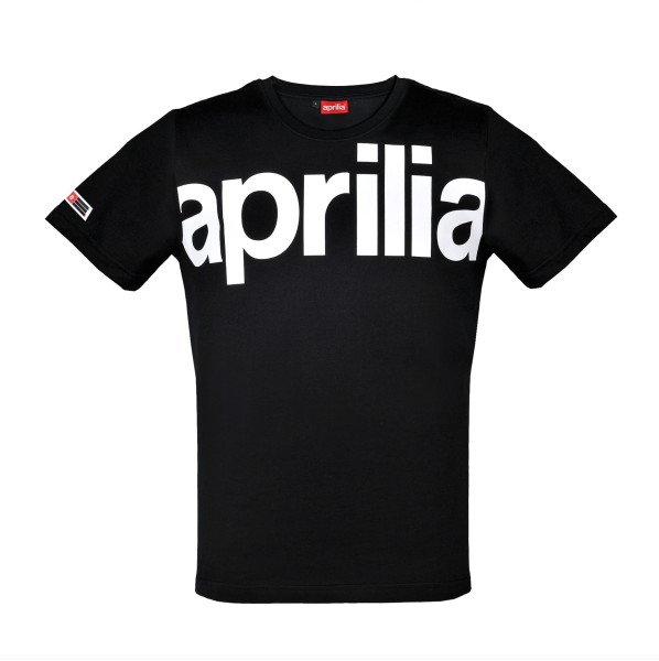 Camiseta Aprilia Wide negra