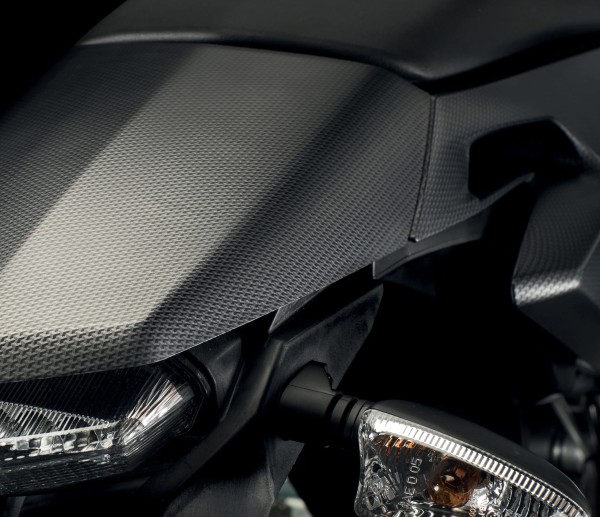 Carenado trasero, negro, aspecto de carbono para RX50 Factory, SX50, SX50 Factory, Motard