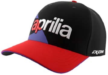 Aprilia gorra de béisbol doble colección 2024 negro rojo morado